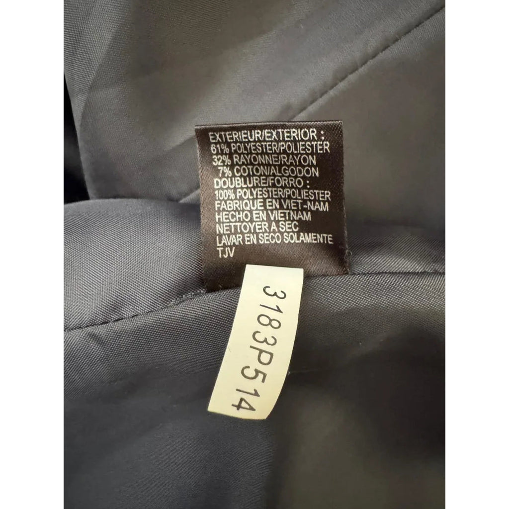 Tahari Arthur S. Levine Navy Tweed Petite Blazer