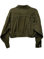 Juicy Couture Cropped Corduroy Jacket Green