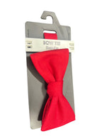Bespoke Red Pre-Tied Bow Tie Clip-On