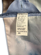 100% Linen Windowpane Check Sport Coat Size 40R