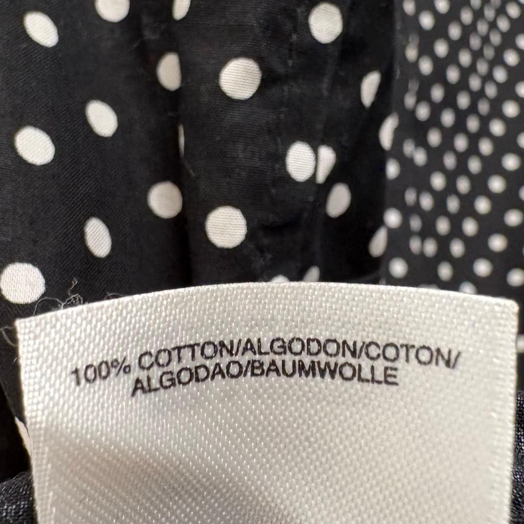 Jones New York Polka Dot Sleeveless Button-Down Blouse