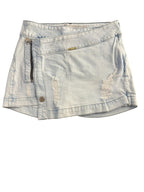 On Line Jeans Light Wash Distressed Denim Mini Skirt