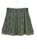 Max Studio Green Floral Print Mini Skirt XL