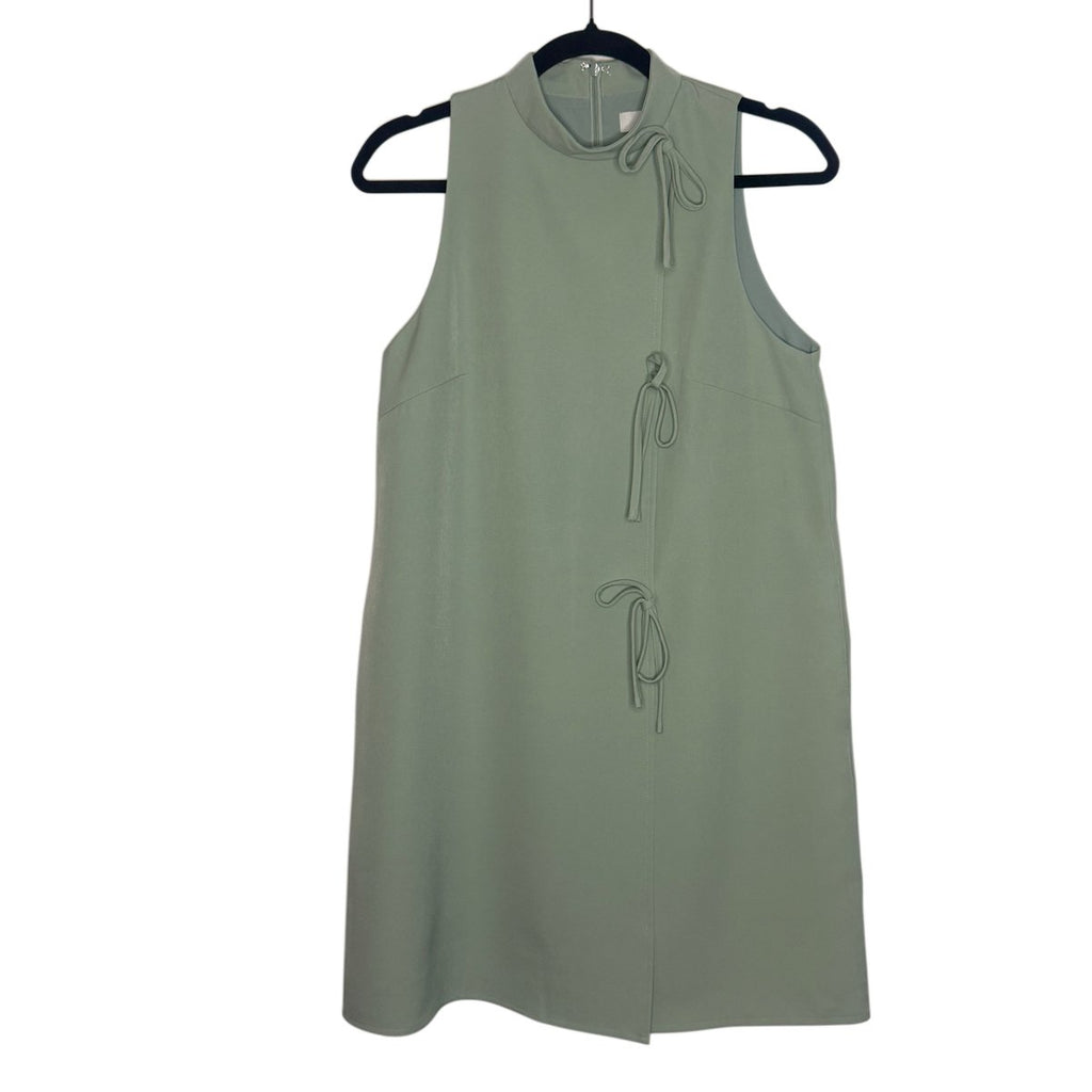 Love, Bonito Sage Green Mock Neck Sleeveless Mini Dress Size 6