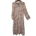 H&M Floral Chiffon Tiered Midi Dress XS