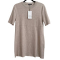 Zara Knit T-Shirt Mini Dress Beige