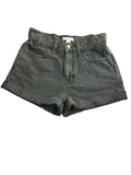 Forever 21 High-Rise Cuffed Black Denim Shorts