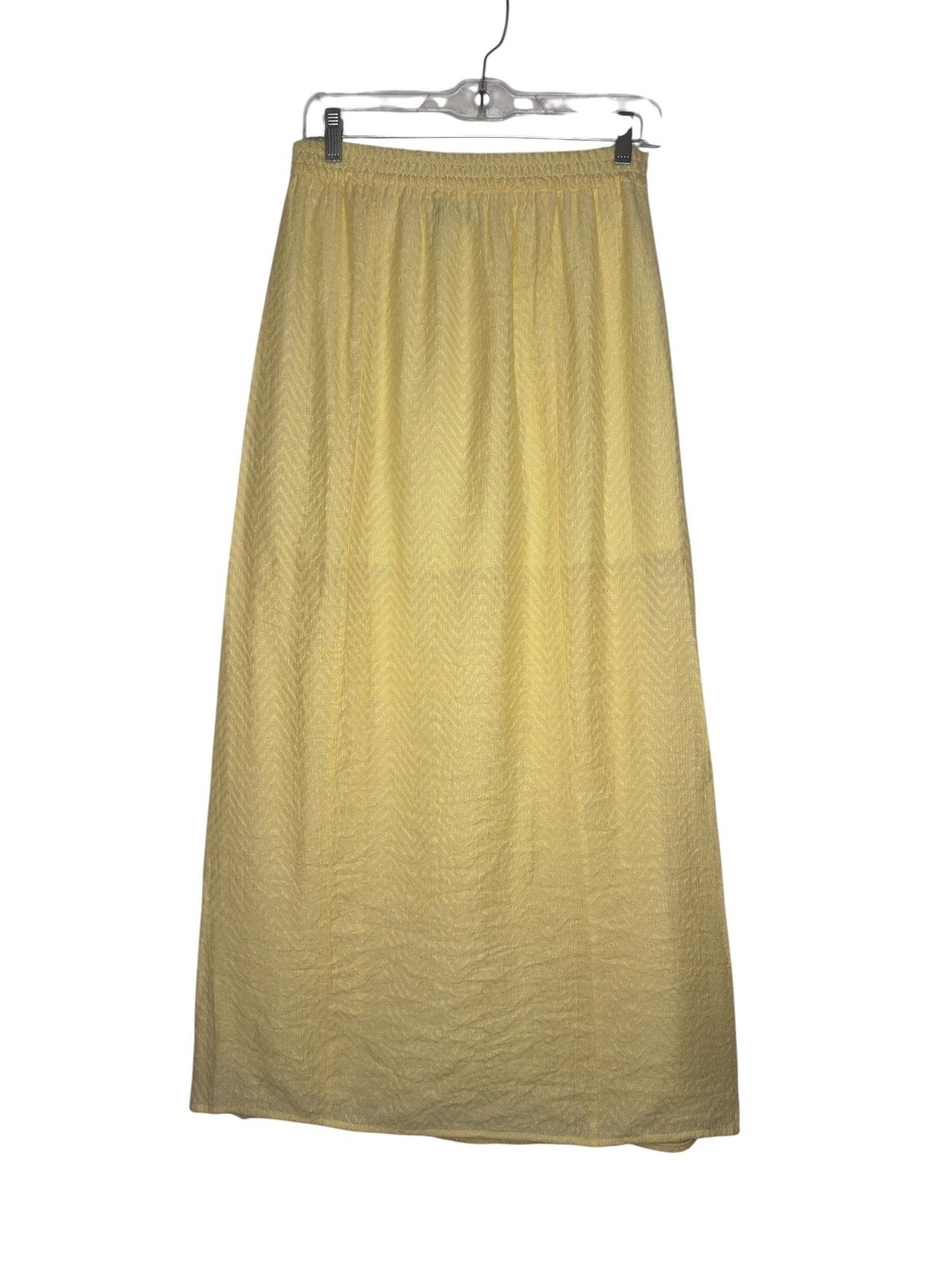 Lost + Wander Jacquard Maxi Skirt Yellow S