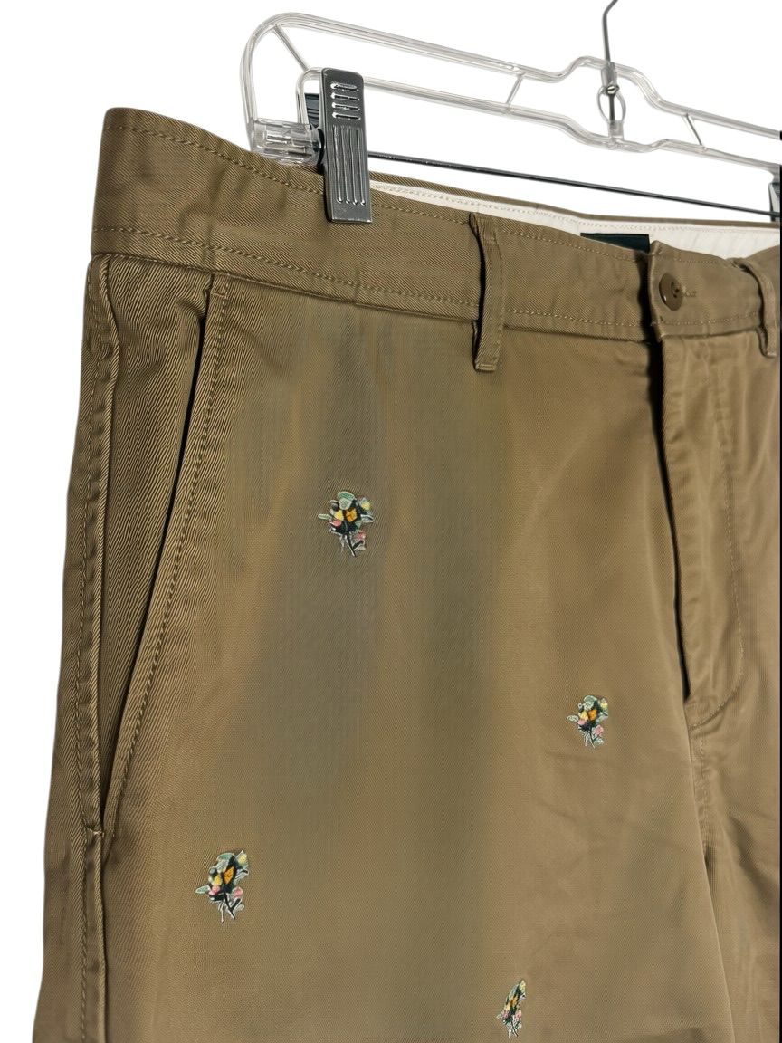 J.Crew Re-Imagined Embroidered Floral Chino Shorts Size 4