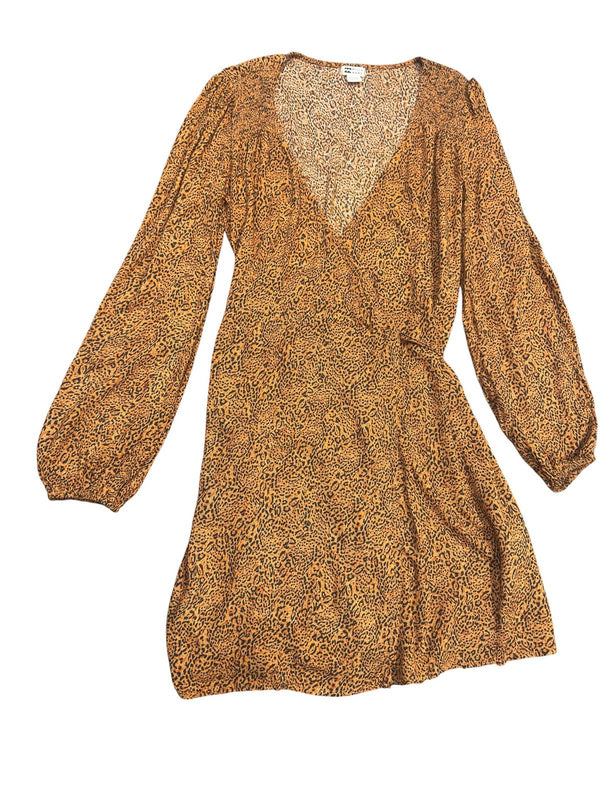 Leopard Print Chiffon Two-Piece Set Top and Pants