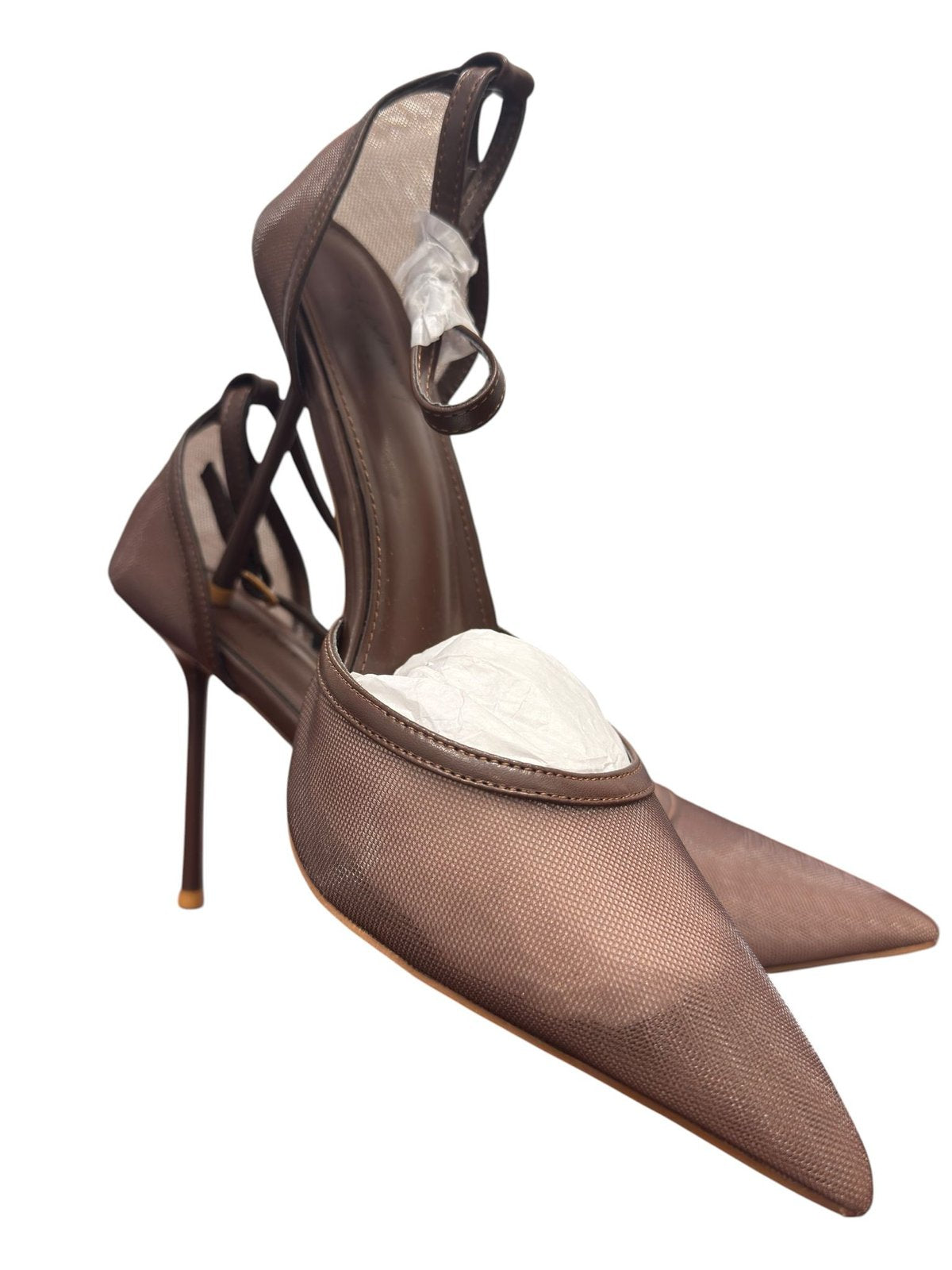 Simmi London Manga Wide Fit Mesh Pointed-Toe Stiletto Heels
