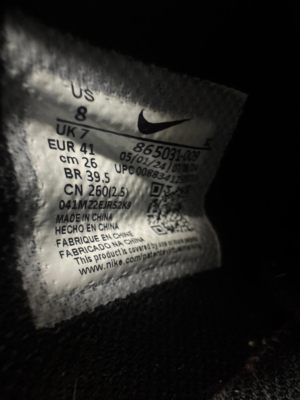 Nike Sneakers Size 8 US