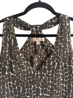 Banana Republic Heritage Printed Sleeveless Blouse Open Back