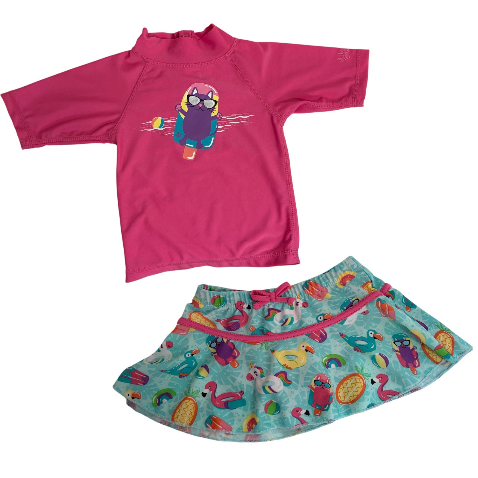 UV Skinz 2 piece child swim suite in size 2T