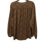 Old Navy Animal Print Long Sleeve Button-Front Blouse XL