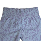 Abstract Print High-Waist Leggings Lavender L