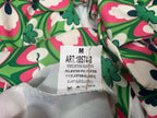 Closet Boutique Retro Floral Print Single-Button Blazer Green
