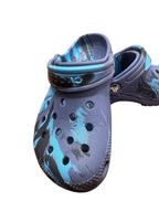 Crocs Classic Marbled Clog Navy Teal Kids C12
