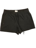 Lou & Grey Athletic Drawstring Shorts with Zip Pockets Black