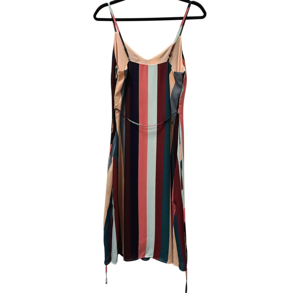 Lulus Multicolor Vertical Stripe Slip Dress Size S