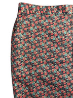 Ditsy Floral Pencil Skirt Navy Coral Teal Print Brooks Brothers