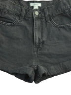 Forever 21 High-Rise Cuffed Black Denim Shorts