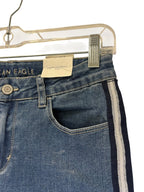 American Eagle Kids Skinny Jeans Medium Blue Side Stripe