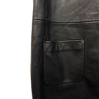 Black Faux Leather Sleeveless Mini Dress