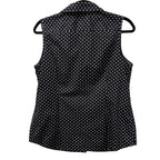 Jones New York Polka Dot Sleeveless Button-Down Blouse