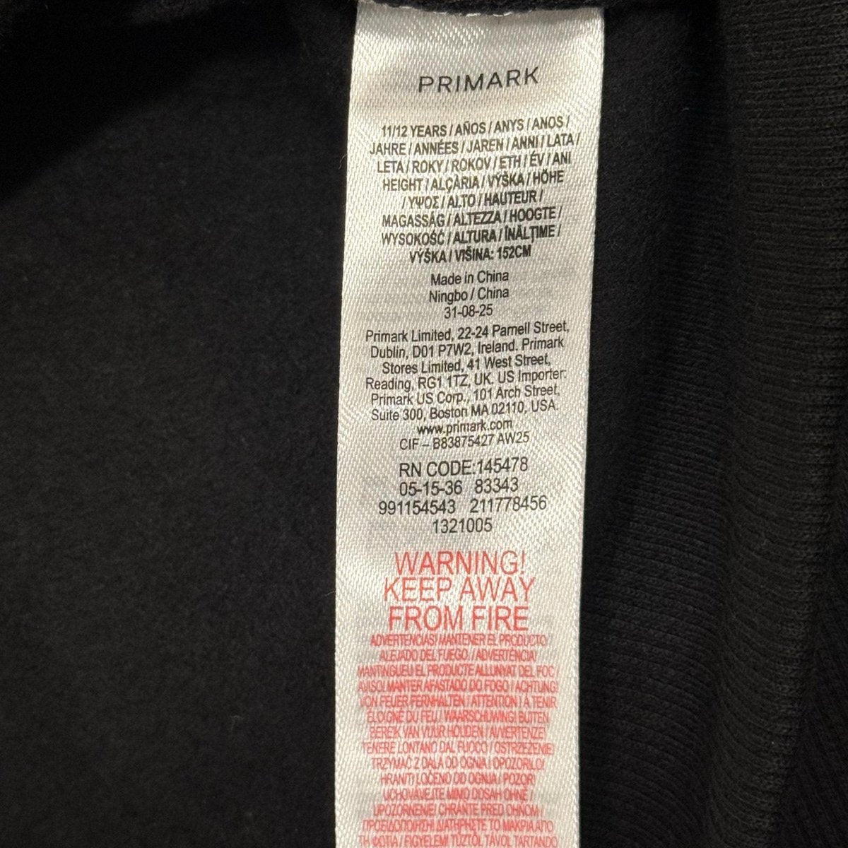 Primark Olivia Rodrigo Graphic Crewneck Sweatshirt Black