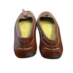 Eddie Bauer Leather Tassel Moccasin Driving Flat Brown
