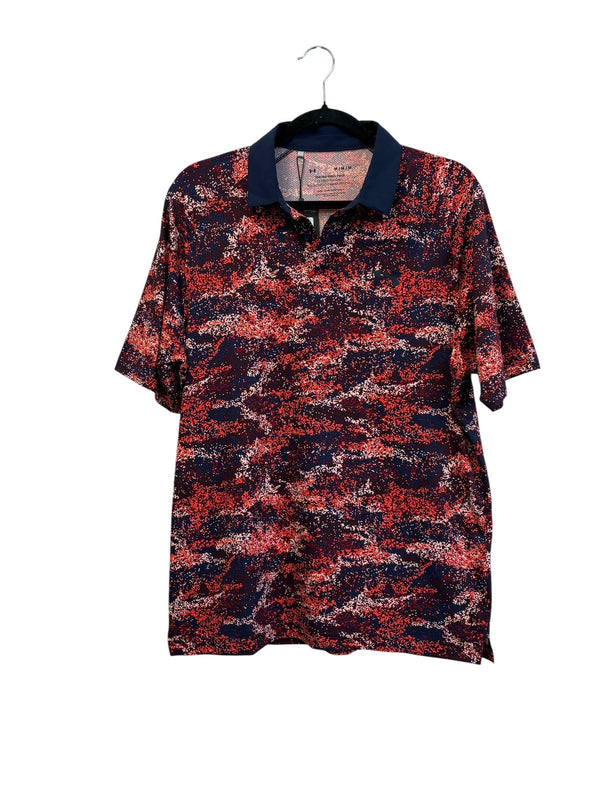 Under Armour UA Iso-Chill Printed Golf Polo Navy