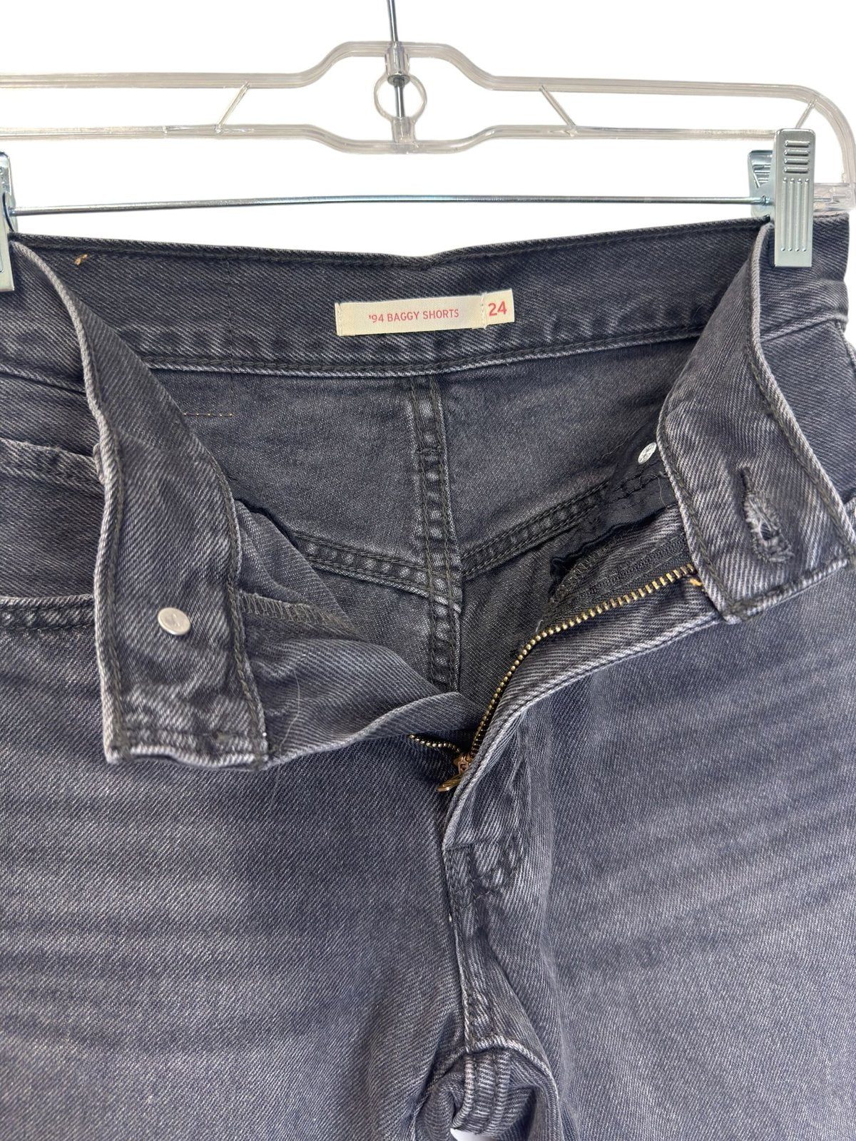 Levi's '94 Baggy Shorts Washed Black Size 24