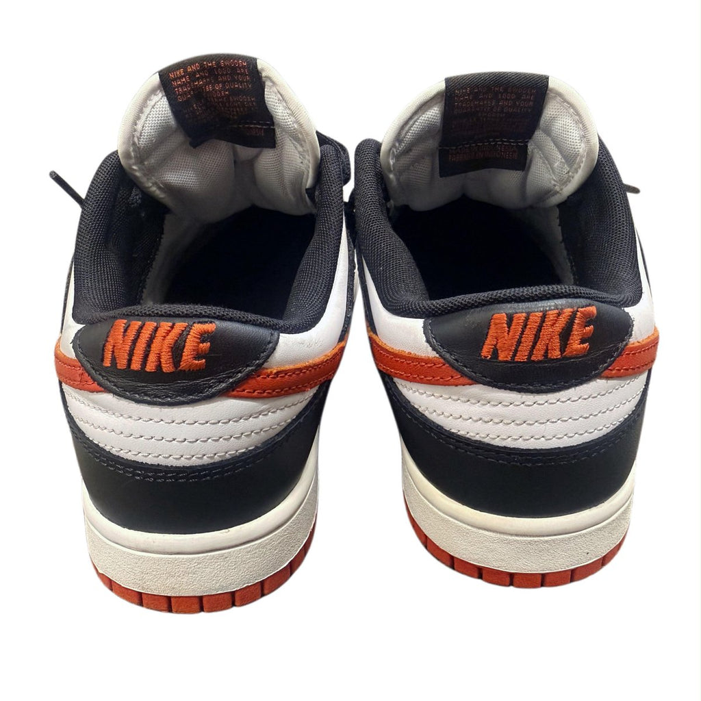 Nike Dunk Low White, Black and Dragon Red