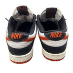 Nike Dunk Low White, Black and Dragon Red