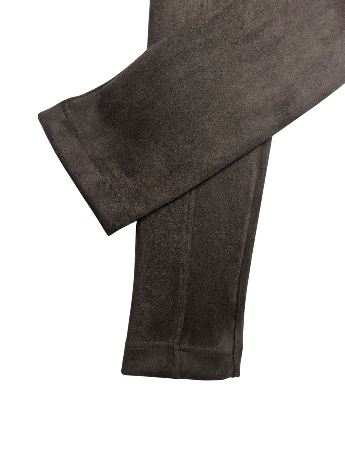 Calvin Klein Faux Suede Slim Leggings Dark Brown XS