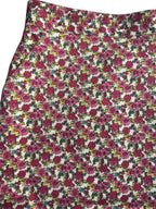 Brooks Brothers Ditsy Floral Linen Blend Pencil Skirt Cream