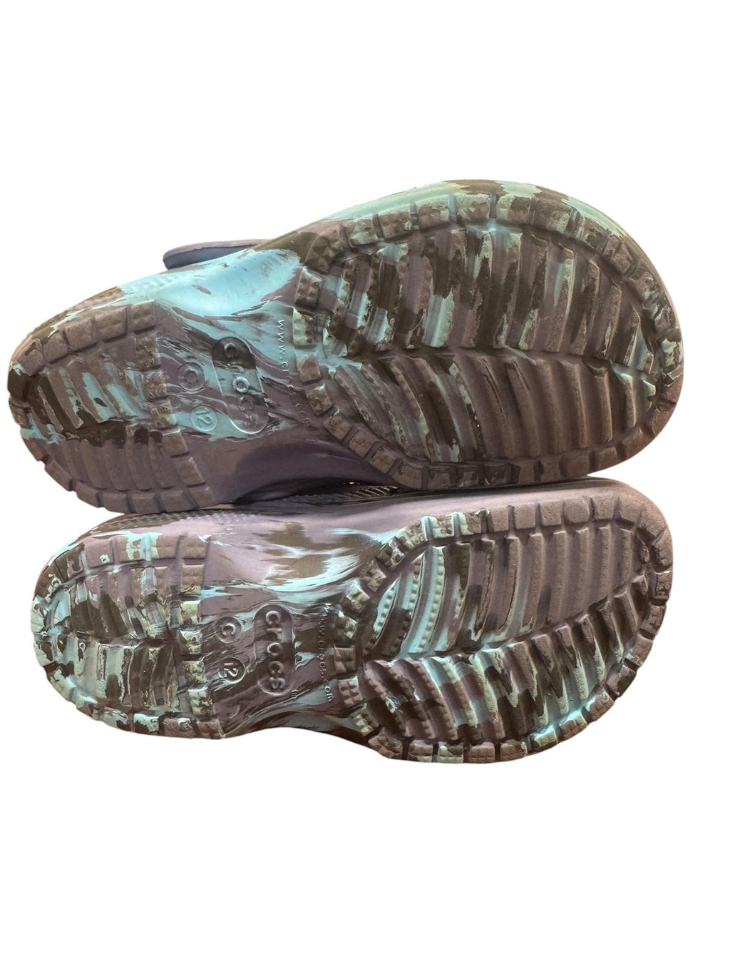 Crocs Classic Marbled Clog Navy Teal Kids C12