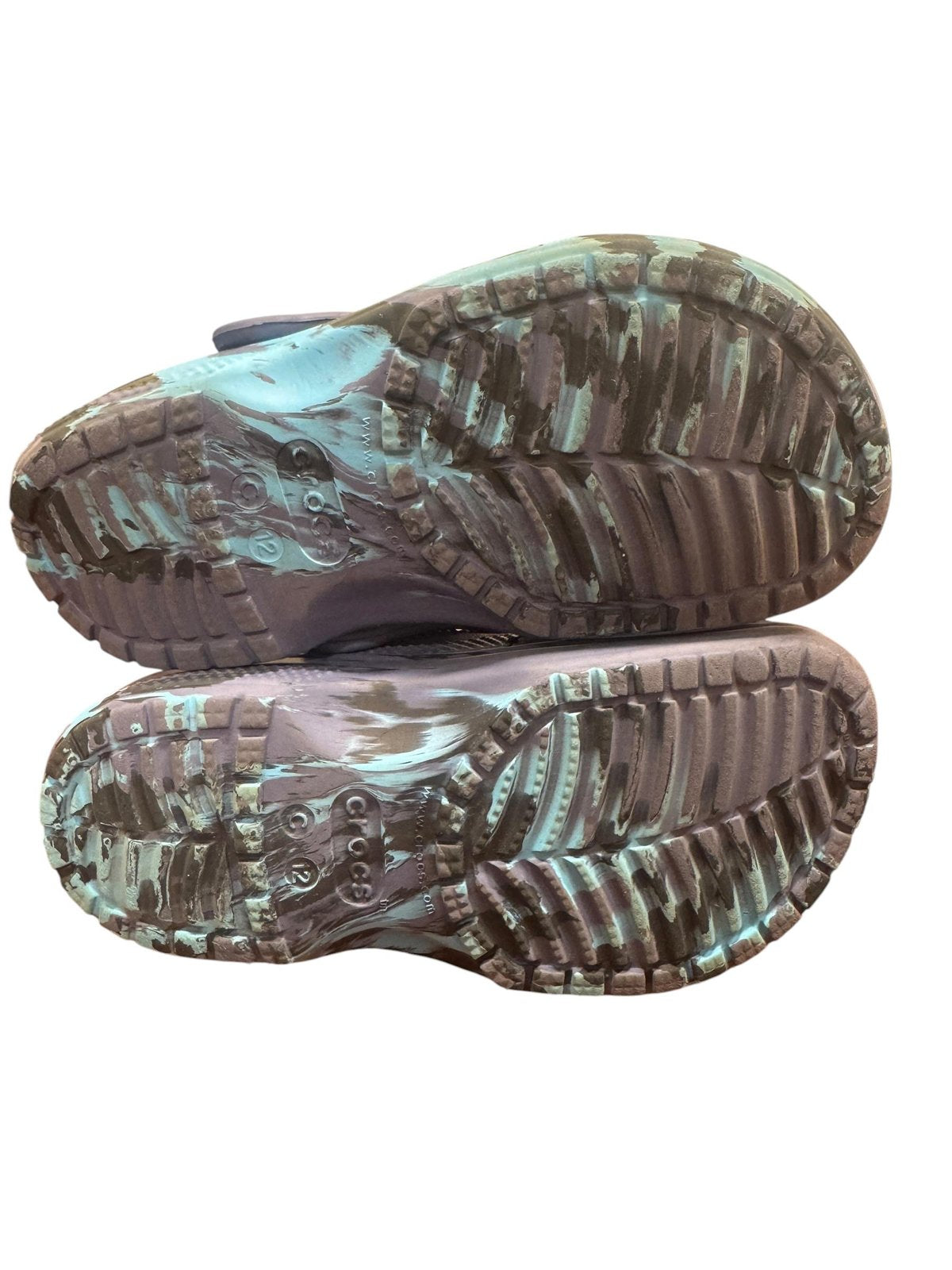 Crocs Classic Marbled Clog Navy Teal Kids C12