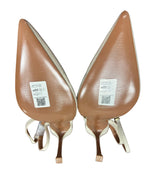ASOS Design Pointed Toe Slingback Heel Cream Size 9