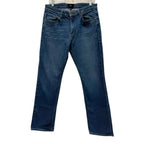 Paige Doheny Straight Leg Jeans Medium Blue