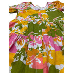 Julie Brown New York Floral Tiered Puff Sleeve Mini Dress with Pockets