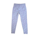 Abstract Print High-Waist Leggings Lavender L