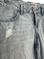 Abercrombie Kids Low Rise Baggy Distressed Jeans Light Blue