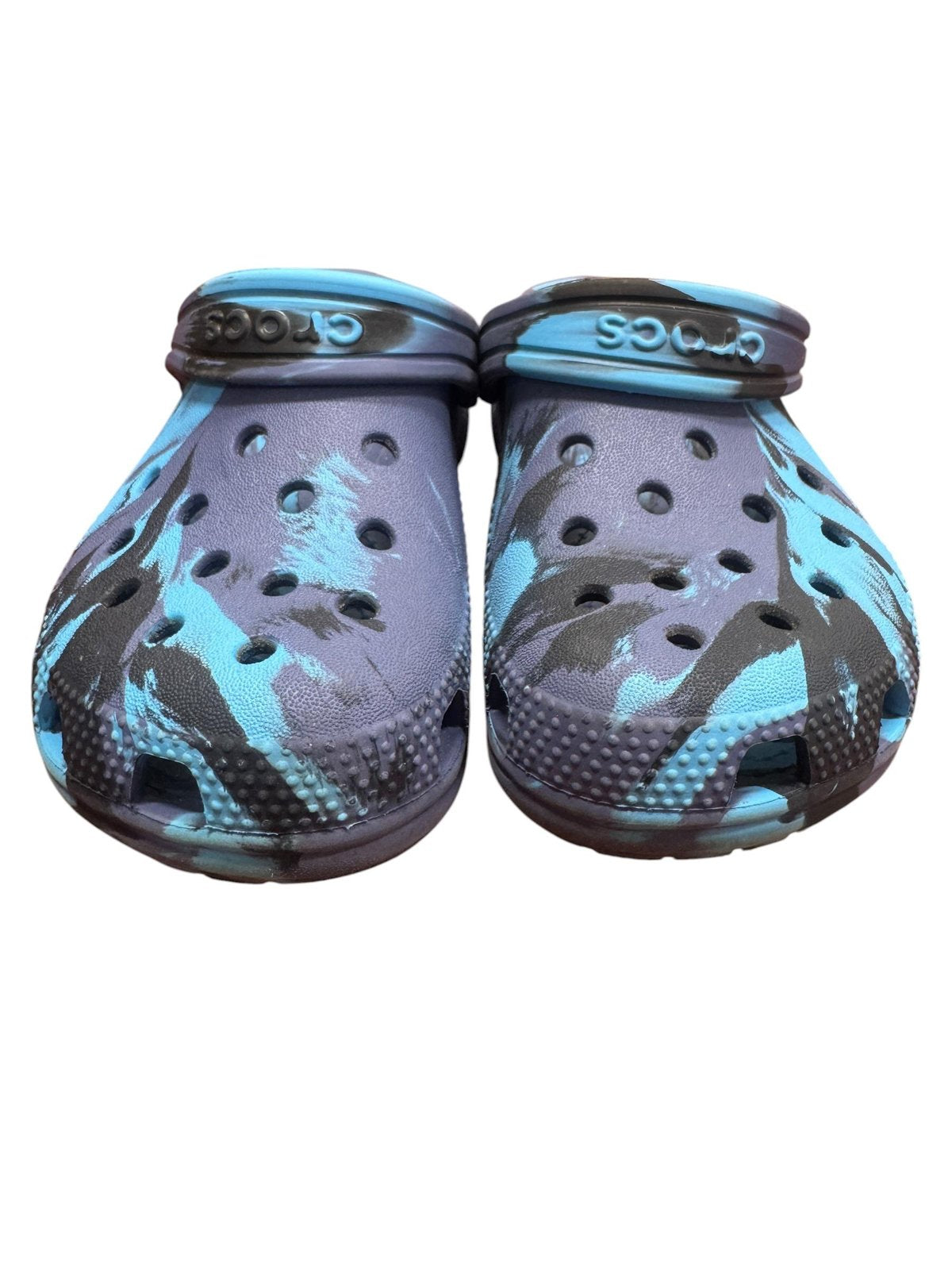 Crocs Classic Marbled Clog Navy Teal Kids C12