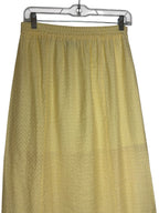 Lost + Wander Jacquard Maxi Skirt Yellow S