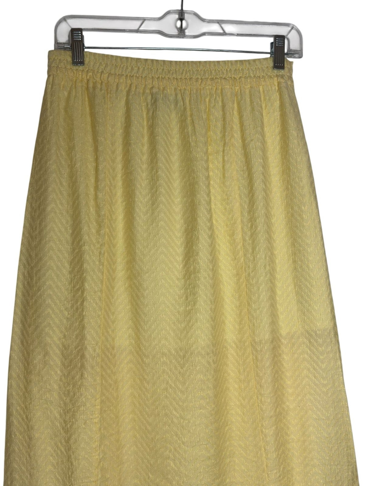Lost + Wander Jacquard Maxi Skirt Yellow S