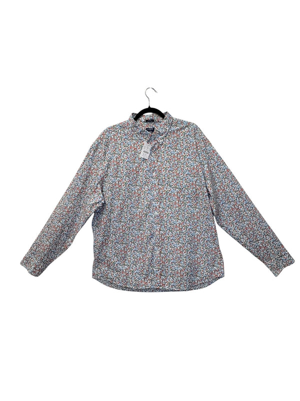 J.Crew Slim Untucked Flex Oxford Floral Button-Down Shirt L