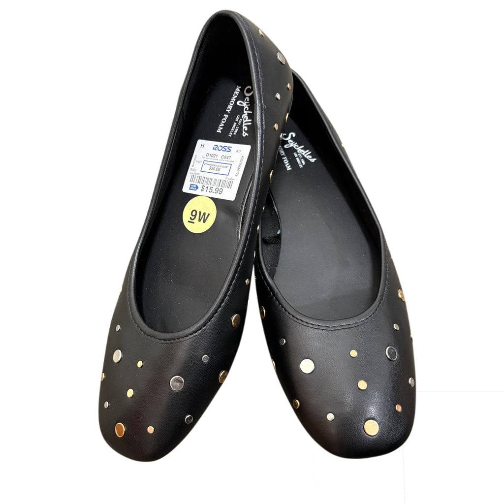 Seychelles Jamie Wides Black Studded Ballet Flats