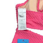 Cupshe Hot Pink Textured Two-Piece Bikini Set Size S